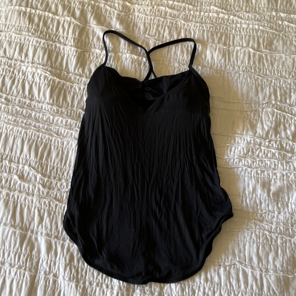 Lululemon tank top with built in bra; size 4